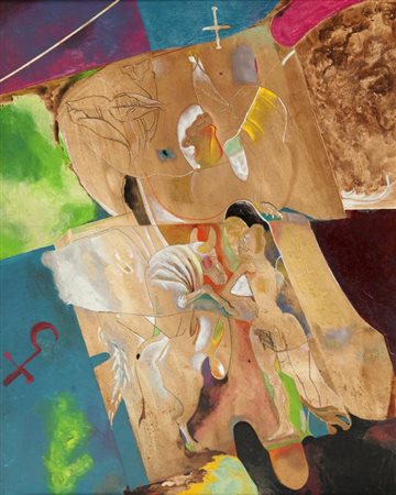 GIANNETTO FIESCHI (Zogno (BG) 1921) I simboli degli evangelisti 1978 smalti...