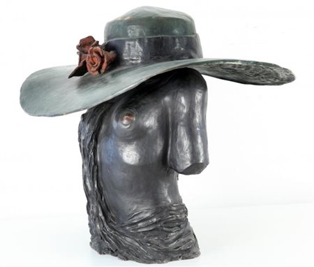 ALDO MONDINO (1938-2005) Busto Arsizio Scultura in bronzo cm 60x74x67 firmata...