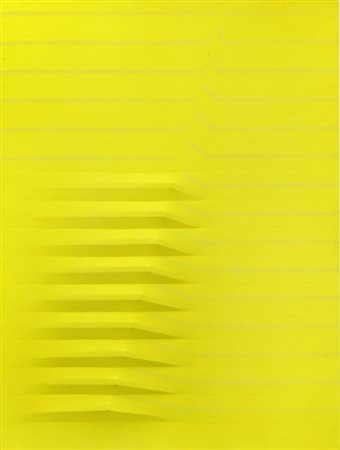 AGOSTINO BONALUMI (Vimercate (MI) 1935) Centine - Giallo 1979 tempera...