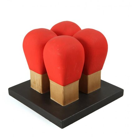 BERNARD AUBERTIN (Fontenay aux Roses 1934) Tetes d'allumettes géantes 1990...