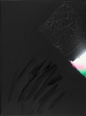 ENNIO FINZI (Venezia 1931) Senza titolo olio su tela cm 50x35 firmato e...