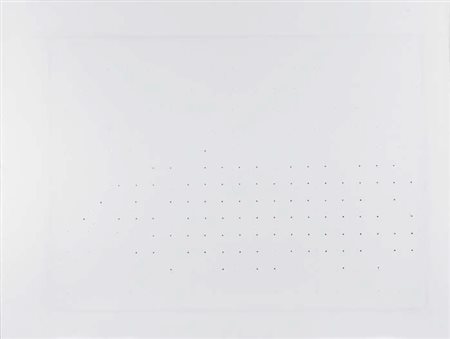 MARCO GASTINI (Torino 1938) Senza titolo 1974 tecnica mista su carta cm 50x65...