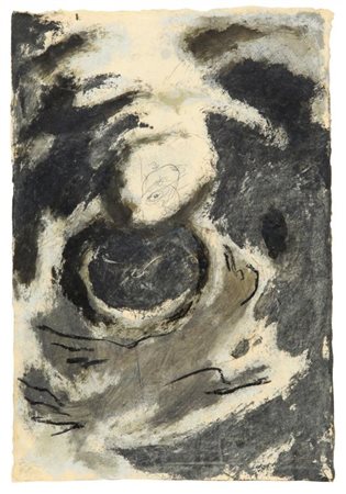 GIANNI DESSI' (Roma 1955) Senza titolo 1982 olio su carta cm 32,5x22...