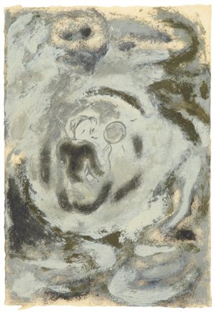 GIANNI DESSI' (Roma 1955) Senza titolo 1982 olio su carta cm 32,5x22...