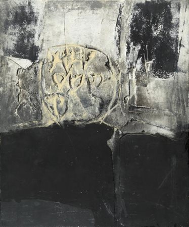 GIORGIO CELIBERTI (Udine 1929) Senza titolo 1990 affresco su tavola cm 73x60...