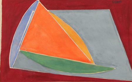 ATANASIO SOLDATI (1896-1953) Senza titolo tempera su carta cm 24x33 firmato...