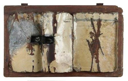 CLAUDIO COSTA (1942-1995) Porta con lamiera Lamiera lavorata ad acido su...
