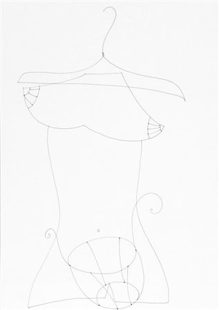 GIOVANNA RICOTTA (Loano 1970) Senza titolo 2001 china su carta cm 33,5x24...