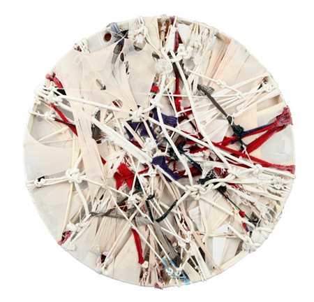 ALA (1966) Espressione simile tecnica mista su tavola diametro cm 95...