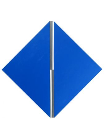 GETULIO ALVIANI (Udine 1939) Superficie a testura vibratile nel blu alluminio...