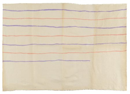 GIORGIO GRIFFA (Torino 1936) Senza titolo 1970 olio su tela cm 60x100 firmato...