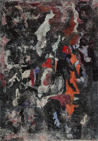 LUTKA PINK (1916-1998) Senza titolo 1959 olio su tela cm 65x45 firmato e...