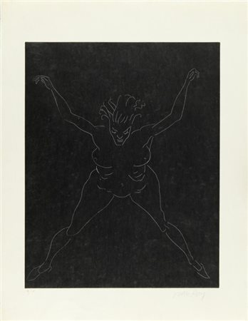 RAY MAN (1890-1976) Ballade de dames hors du temps 1971 acquaforte esemplare...