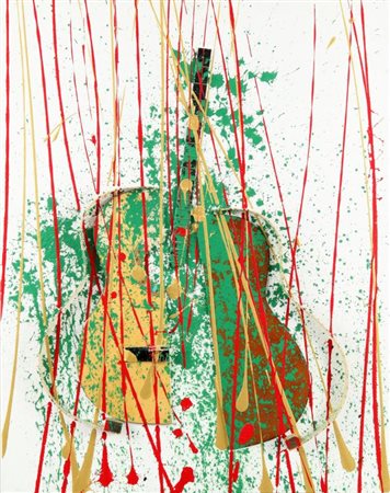 FERNANDEZ ARMAN (1928-2005) Senza titolo (Chitarra) 2003 chitarra tagliata...