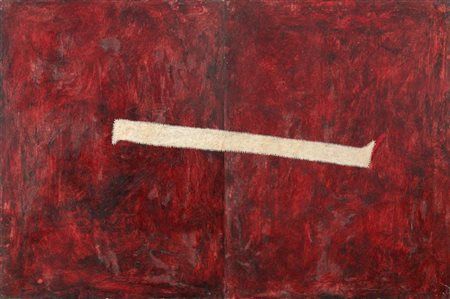 ALBERTO GARUTTI (1948) Senza titolo 1986 olio su tela cm 80x120 anno e...