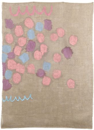 GIORGIO GRIFFA (Torino 1936) Bianchi verticali 1990 olio su tela cm 117x82...