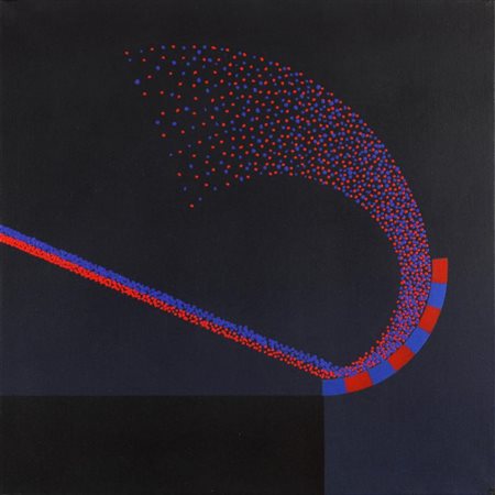 JULIO LE PARC (Santa Fé 1928) Alchimie 114 1990 acrilico su tela cm 50x50...