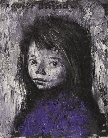 Xavier Bueno (Vera De Bidasoa 1915 - Fiesole 1979) RITRATTO DI BAMBINA olio...