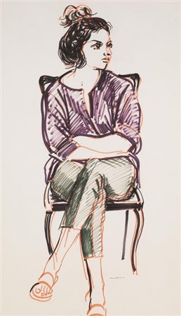 Francesco Messina (Linguaglossa, Catania 1900 - Milano 1995) RAGAZZA SEDUTA...