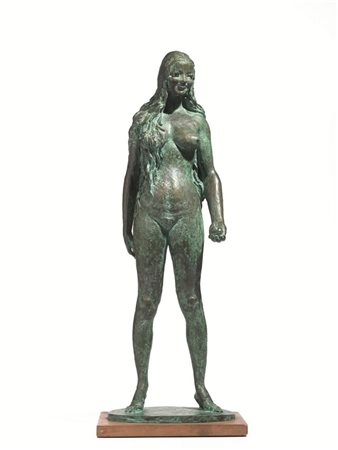 FRANCESCO MESSINA (Linguaglossa 1900 - Milano 1995) LE GRAZIE bronzo, alt. cm...