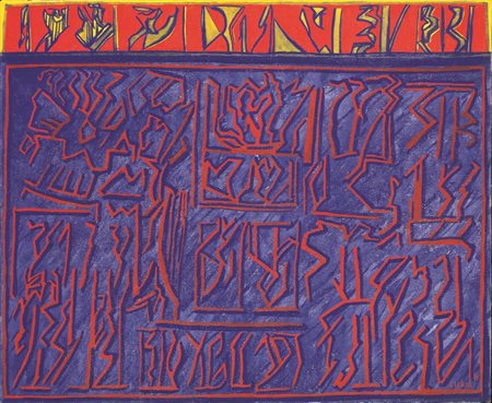 Riccardo Licata (Torino 1929) SENZA TITOLO acrilico su tela, cm 50x61 firmato...