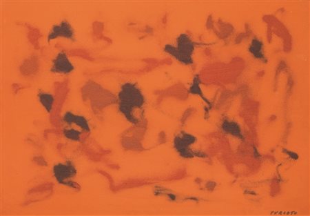 Giulio Turcato (Mantova 1912 - Roma 1995) CANGIANTE ROSSO olio, acrilico e...