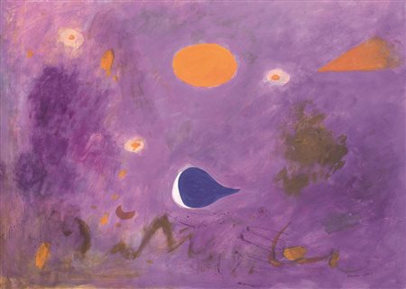 Piero Sadun (Siena 1919 - 1974) COMPOSIZIONE acquerello e tempera su carta,...