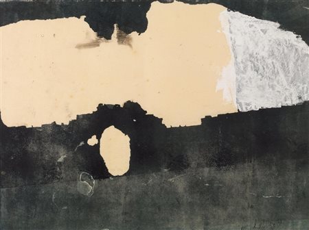 Lucio del Pezzo (Napoli 1933) COMPOSIZIONE tempera, inchiostro e china su...