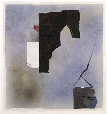 Giuseppe Santomaso (Venezia 1907 - 1990) SENZA TITOLO tempera, acquerello,...