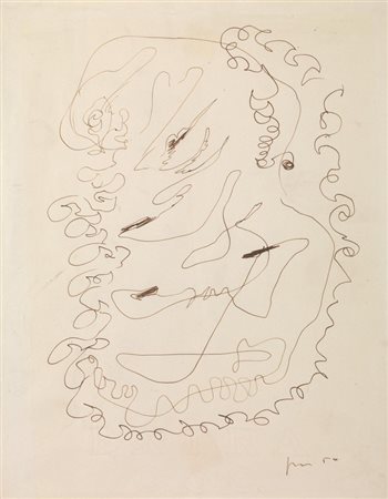 Lucio Fontana (Rosario de Santa Fè 1899 - Comabbio 1968) COMPOSIZIONE china...