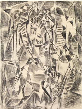 André Lanskoy (Mosca 1902 - Parigi 1976) COMPOSIZIONE carboncino su...