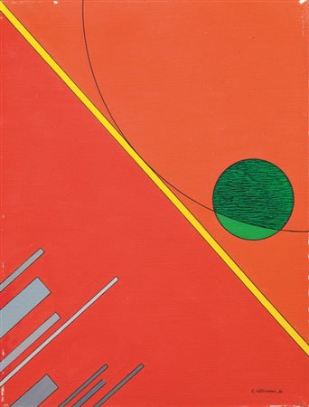 Luigi Veronesi (Milano 1908 - 1998) COSTRUZIONE K24 acrilico su masonite, cm...