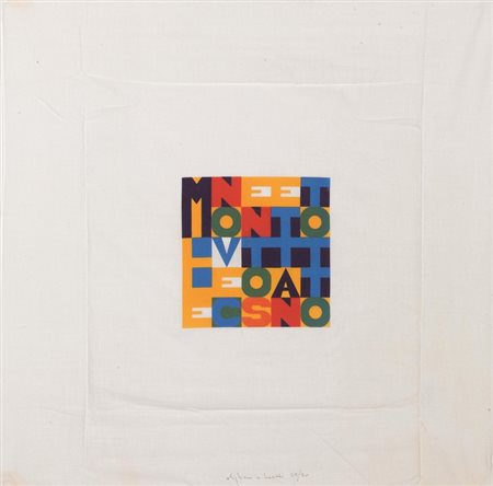 Alighiero Boetti (Torino 1940 - Roma 1994) MILLENOVECENTOSETTANTOTTO...