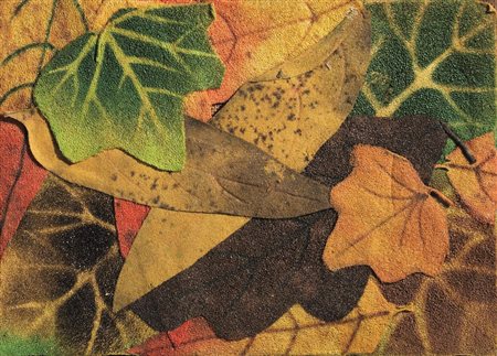 Piero Gilardi (Torino 1942) FOGLIE CADUTE multiplo in poliuretano espanso...