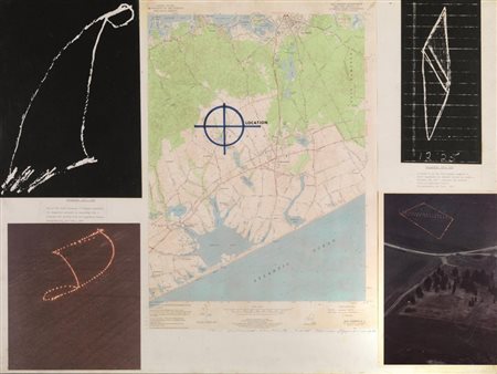 Dennis Oppenheim (Electric City 1938) POLARITIES collage e tecnica mista su...