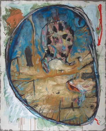 Chris Davis (Sydney 1972) I GET HER WORK olio su tela, cm 220x180...