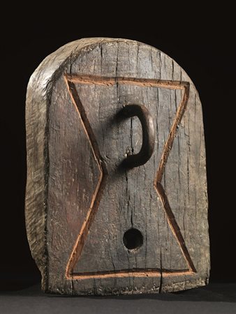 Michelangelo Pistoletto (Biella 1933) SEGNO CHIAVE scultura in legno e ferro,...