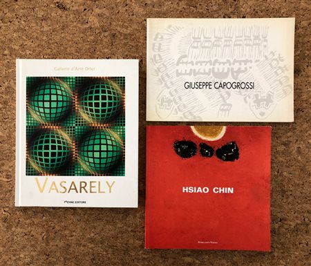 ARTE DEL DOPOGUERRA (CHIN, CAPOGROSSI, VASARELY) - Lotto unico di 3 cataloghi