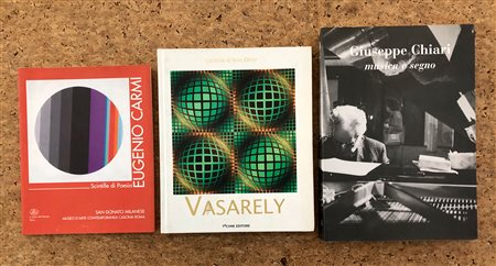 ARTE DEL DOPOGUERRA (CARMI, CHIARI, VASARELY) - Lotto unico di 3 cataloghi