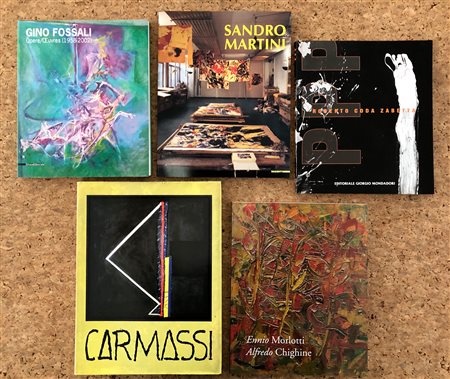 ARTE DEL DOPOGUERRA (CARMASSI, FOSSALI, MORLOTTI - CHIGHINE, MARTINI, CODA ZABETTA) - Lotto unico di 5 cataloghi: