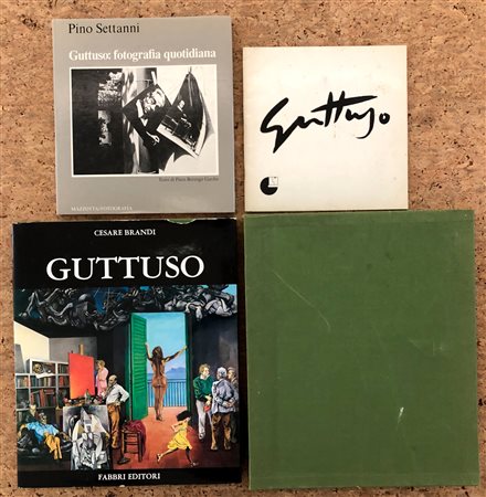 RENATO GUTTUSO - Lotto unico di 3 cataloghi