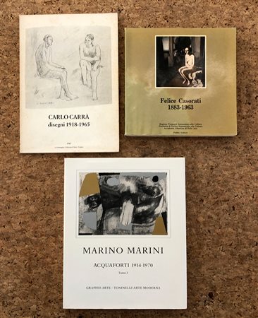 ARTE FIGURATIVA ITALIANA (CARRÀ, MARINO, CASORATI) - Lotto unico di 3 cataloghi: