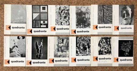 QUADRANTE STUDIO D'ARTE CONTEMPORANEA, FIRENZE - Lotto di 12 cataloghi editi dalla Galleria: