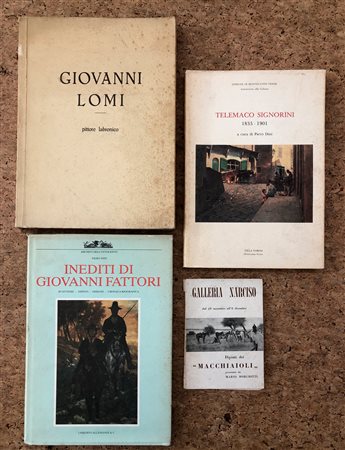 PITTURA LABRONICA E TOSCANA DELL'800 - Lotto unico di 4 cataloghi: