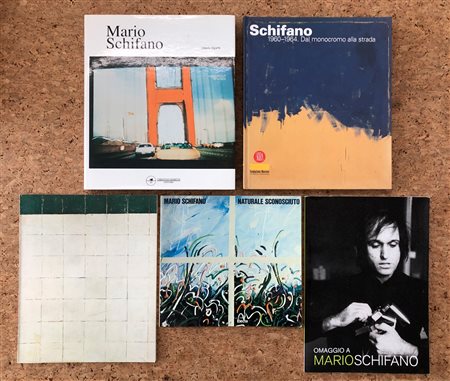 MARIO SCHIFANO - Lotto unico di 5 cataloghi