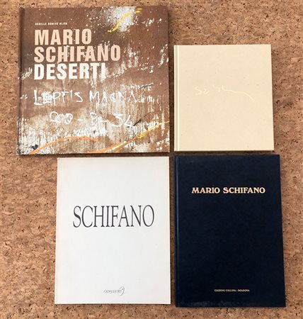 MARIO SCHIFANO - Lotto unico di 4 cataloghi