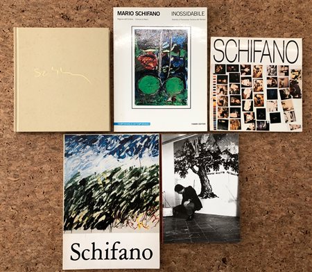 MARIO SCHIFANO - Lotto unico di 5 cataloghi
