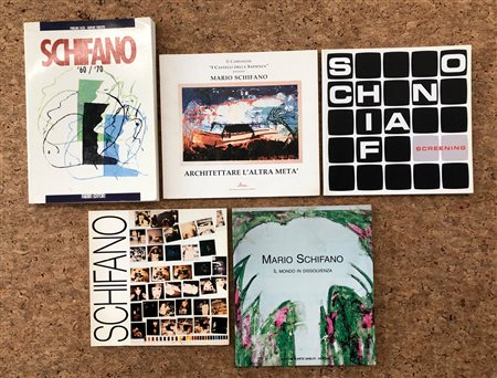 MARIO SCHIFANO - Lotto unico di 5 cataloghi