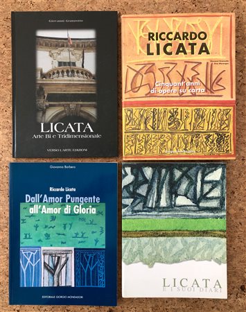 RICCARDO LICATA - Lotto unico di 4 cataloghi