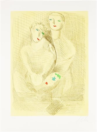 Sandro Chia IMPROVVISAZIONI SU LEONARDO cartella con cinque...